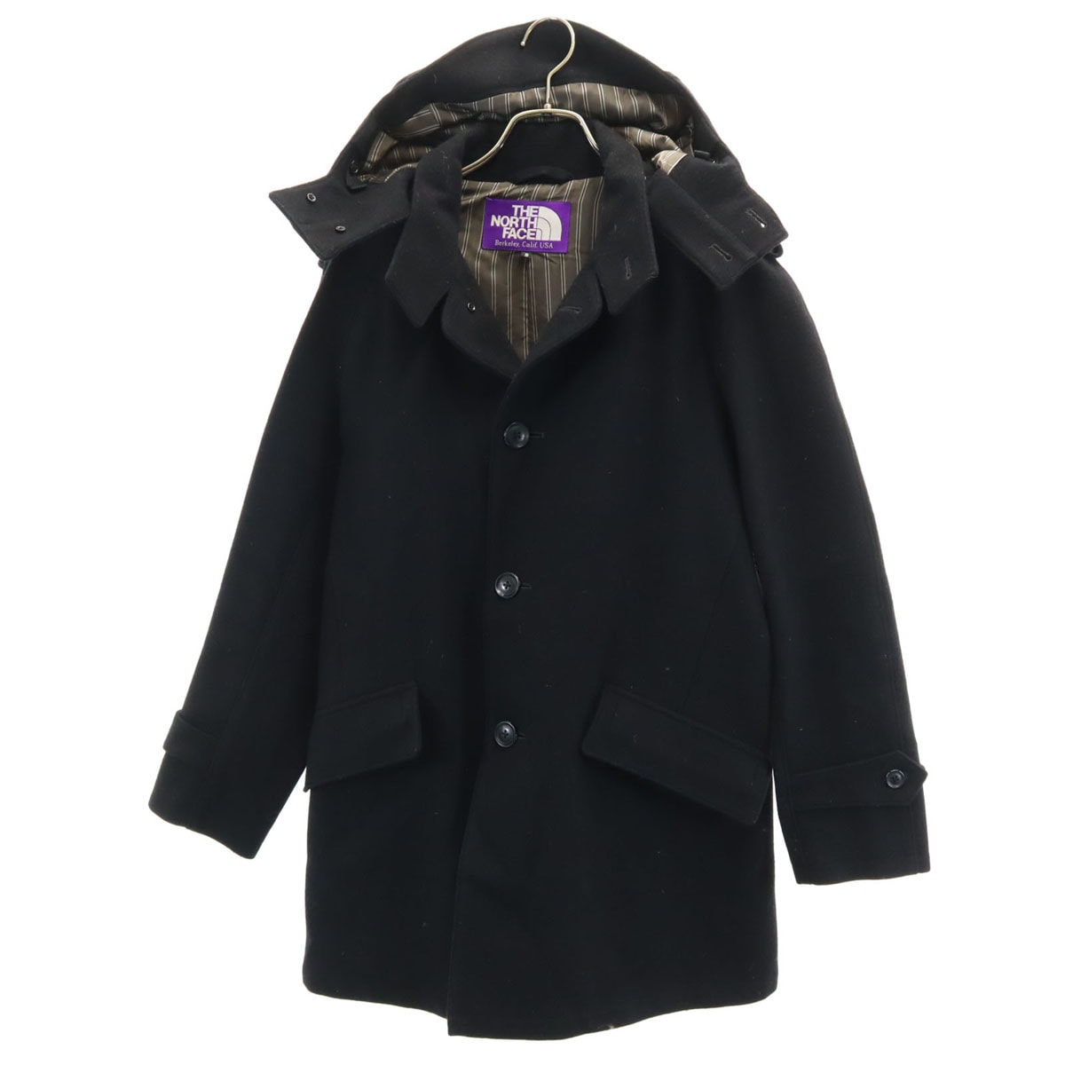 THE NORTH FACE ノースフェイス ウールブレンド コート S ブラック系 NP1754N アウトドア