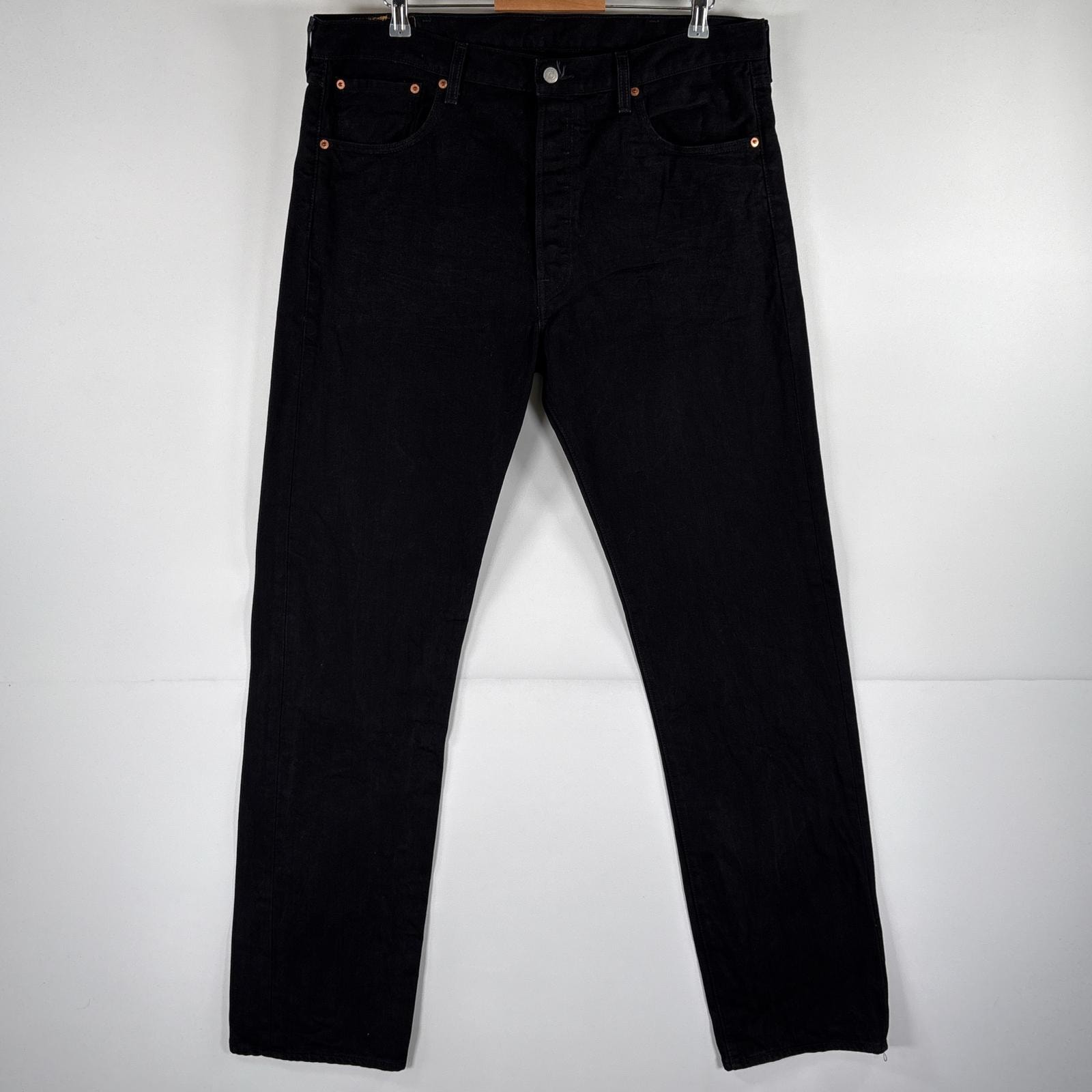 古着 リーバイス Levi's デニムパンツ 501 ストレート ジーパン ボタンフライ ジーンズ 5ポケット 大きいサイズ w40 L36 ブラック メンズ