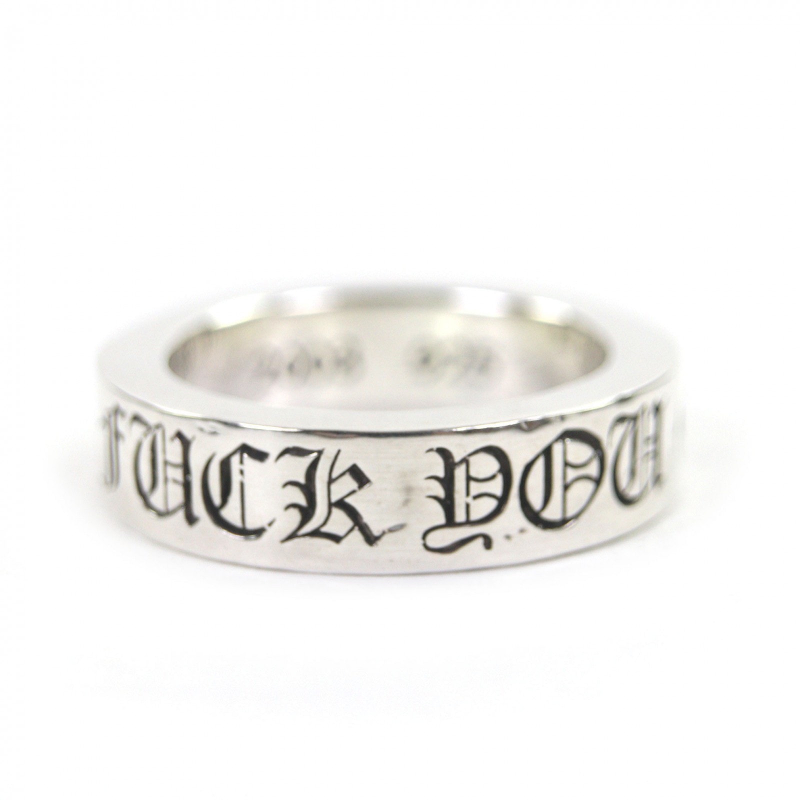 Chrome Hearts Spacer Ring 6mm Fuck You "Silver"