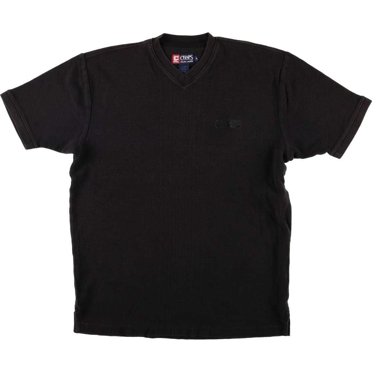古着 90年代 ラルフローレン Ralph Lauren CHAPS チャップス 鹿の子 半袖VネックTシャツ メンズM相当 ヴィンテージ/eaa563584