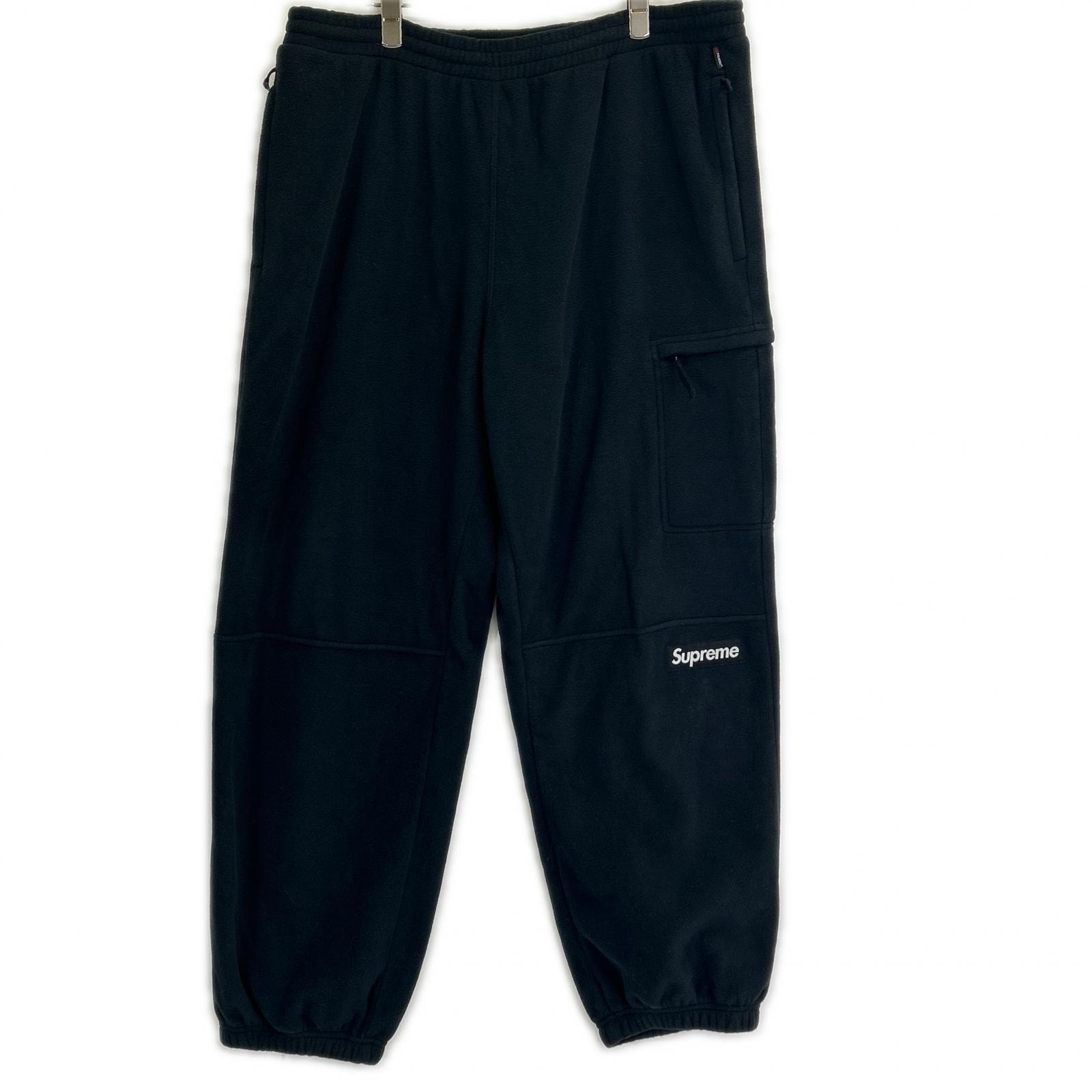 シュプリーム 24FW ブラック Polartec Pant L