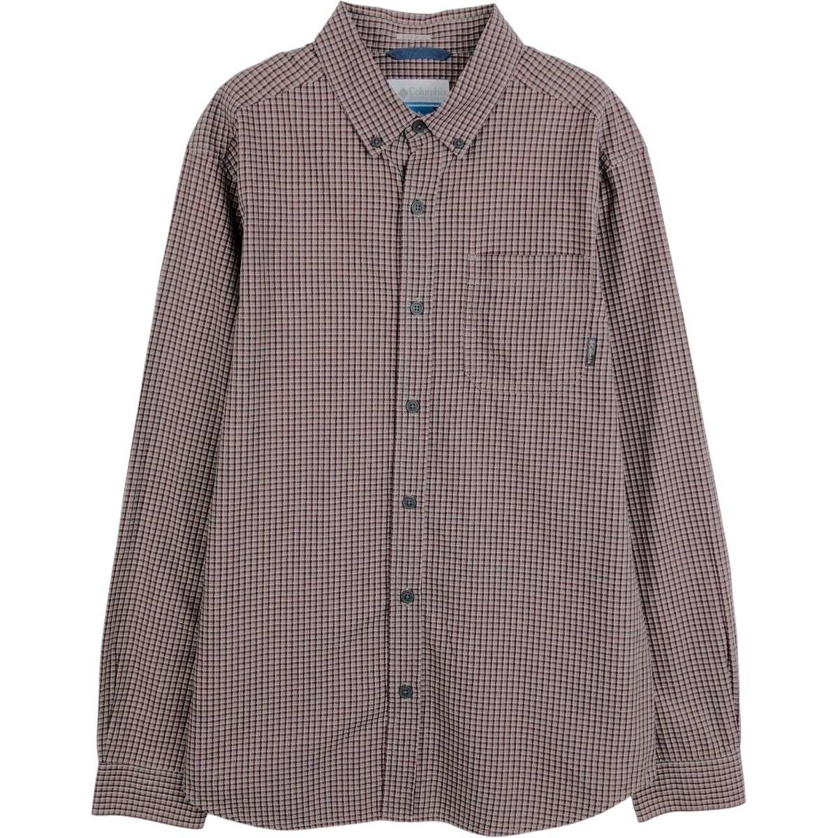 古着 コロンビア Columbia 長袖 ボタンダウンチェックシャツ メンズM相当/eaa662856