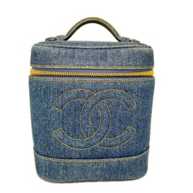 CHANEL シャネル ココマーク バニティ デニムハンドバッグ A01998 インディゴ