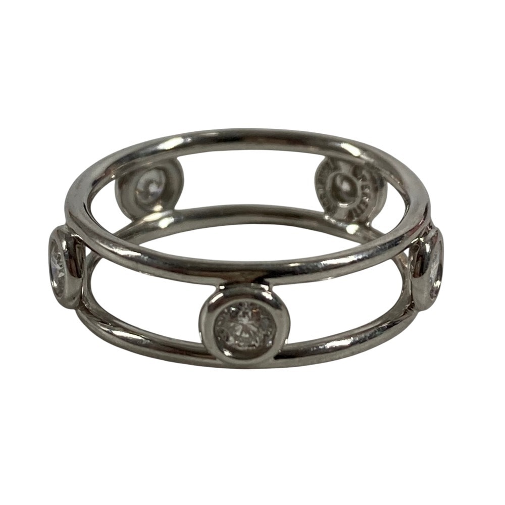 ティファニー TIFFANY&Co. バイザヤード ダブルワイヤーリング 5P ダイヤ ダイヤモンド アクセサリー ジュエリー プラチナ リング・指輪 Pt950 シルバー