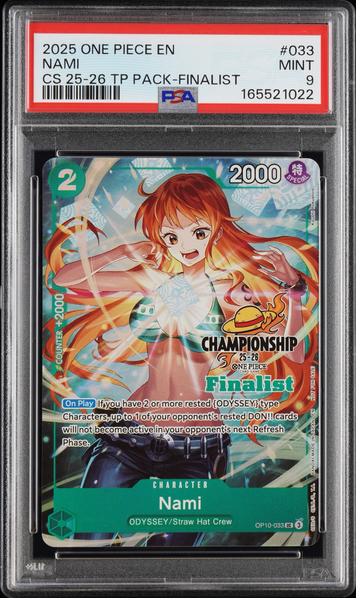ナミ UC [OP10-033]【英語版】(プロモーションカード「チャンピオンシップ 25-26 ファイナリストカードセット1」)