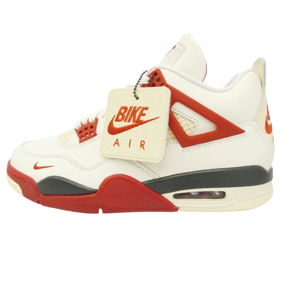 NIKE AIR JORDAN IQ8055-100 ×Nigel Sylvester Air Jordan 4 Brick After Brick AJ4 ハイカット スニーカー ホワイト系 レッド系 28cm【新古品】【未使用】【中古】