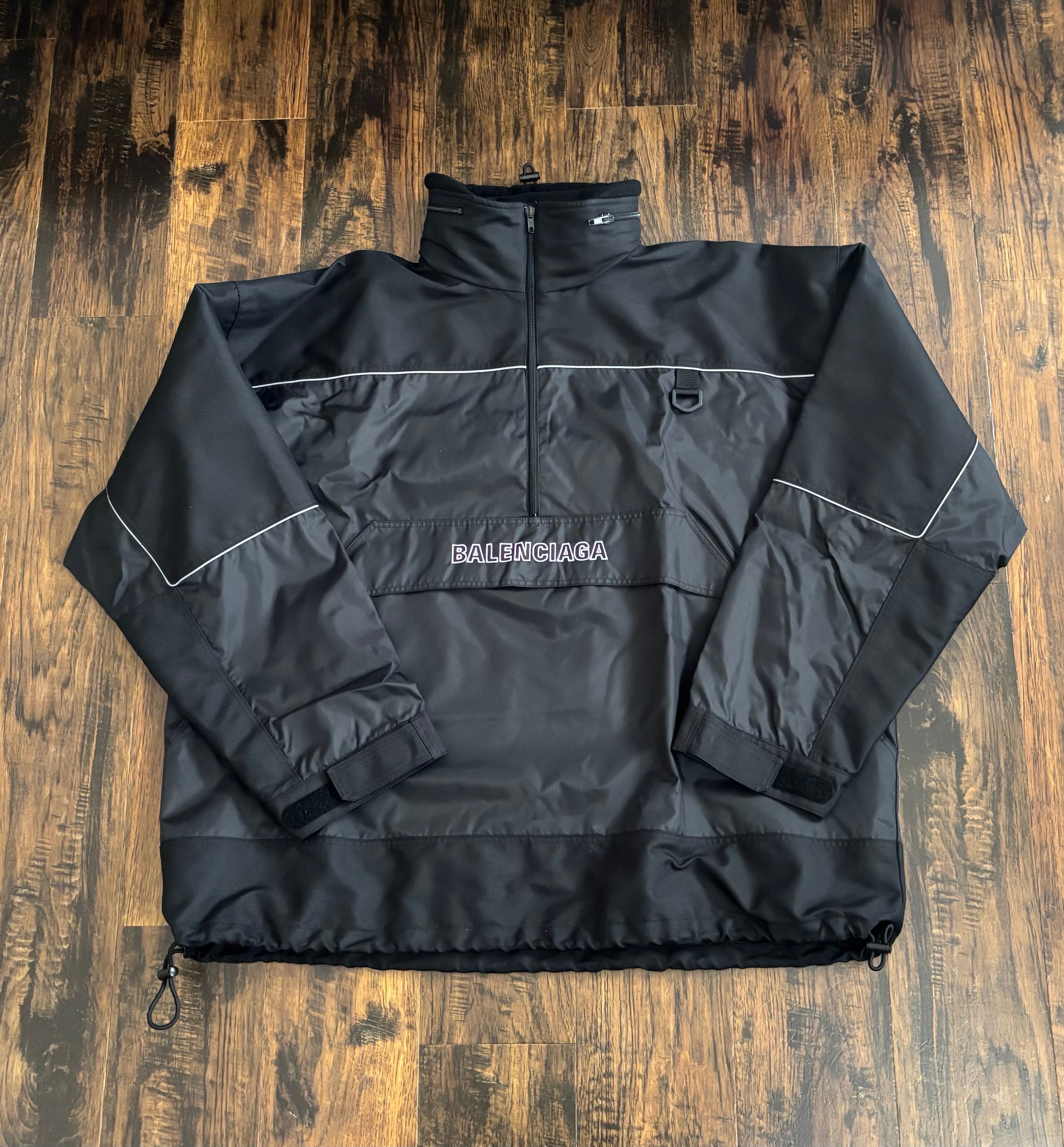 未使用に近い】BALENCIAGA 18AW ハーフジップ ジャケット サイズ50（XL