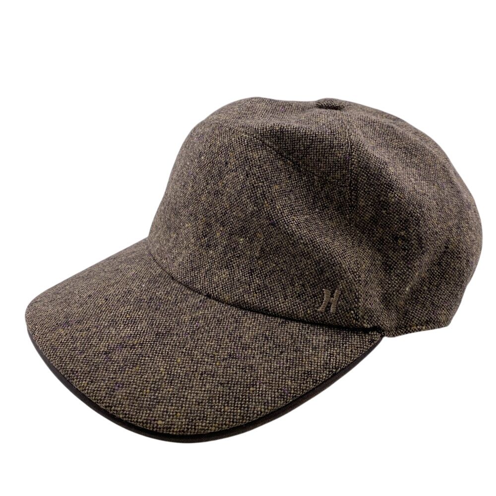 エルメス HERMES キャップ ブラウン