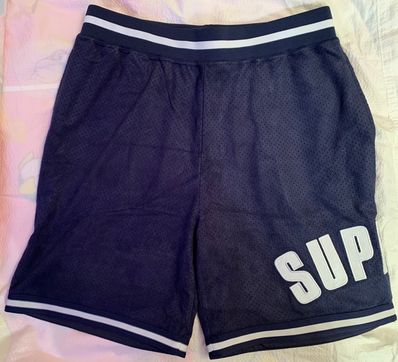 Supreme Ultrasuede Mesh Short "Navy"