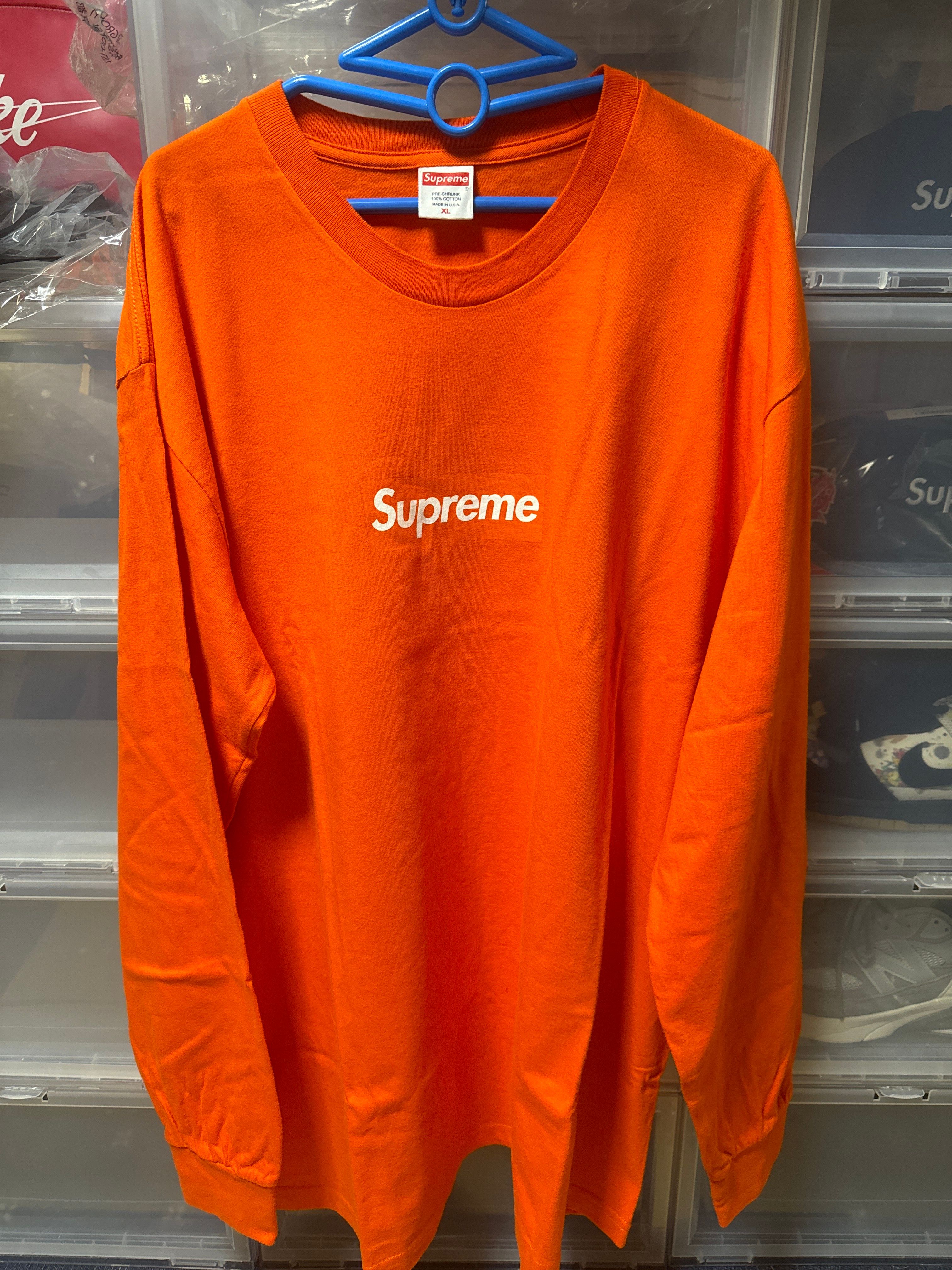 Supreme Box Logo L/S Tee "Orange"