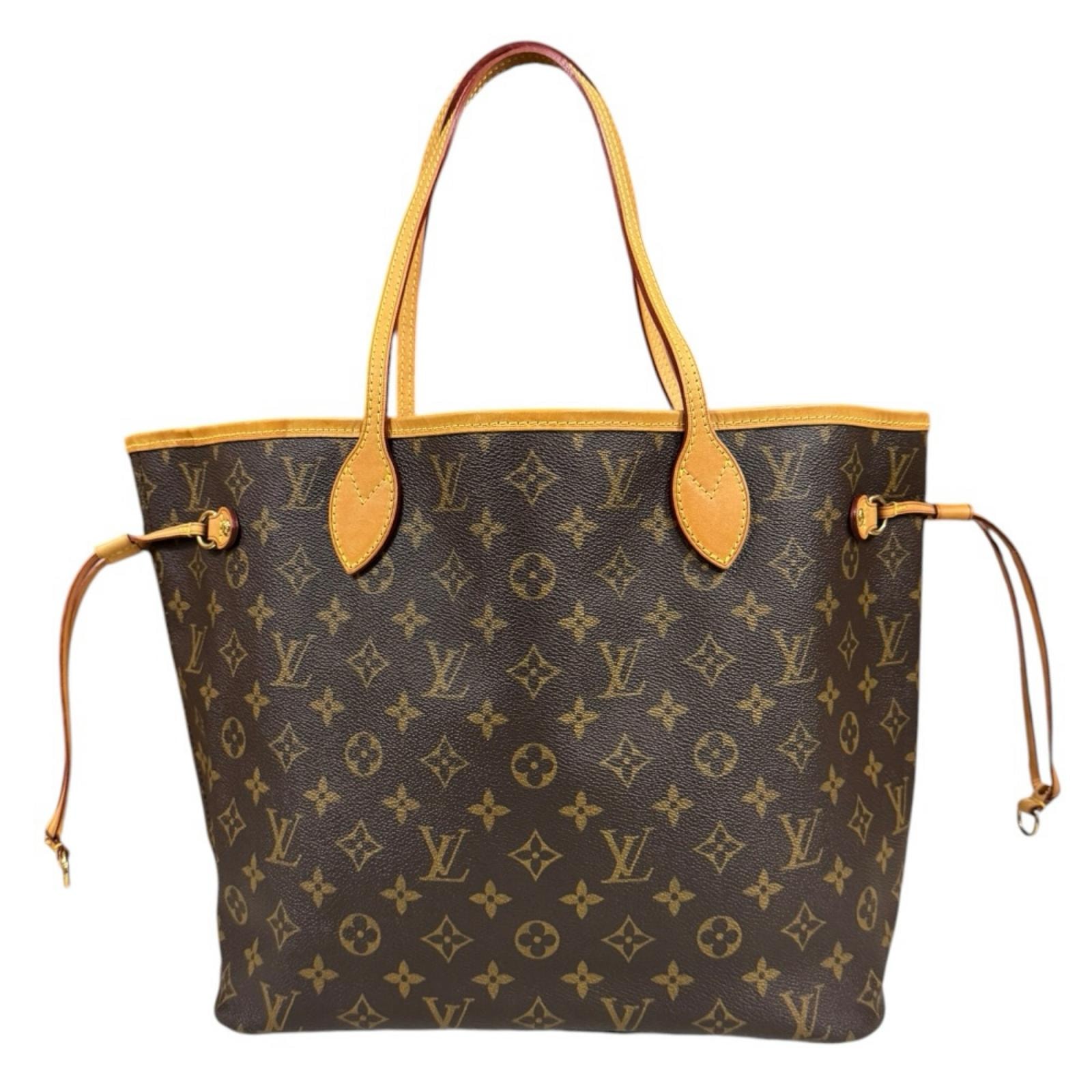 ルイヴィトン ネヴァーフルMM モノグラム トートバッグ モノグラムキャンバス M40156 ブラウン レディース LOUIS VUITTON  中古