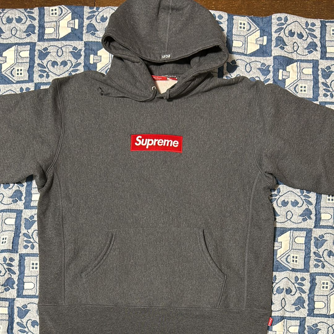 Supreme Box Logo Hooded Sweatshirt "Charcoal" (21FW)