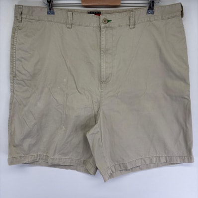 古着 トミーヒルフィガー TOMMY HILFIGER パンツ チノパン ワンポイントロゴ ショートパンツ ジップ 刺繍ロゴ w40 ベージュ系 メンズ