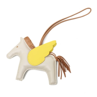エルメス ロデオMM ペガサス バッグチャーム チャーム クレ ライム チャイ アニョーミロ レディース HERMES 【中古】