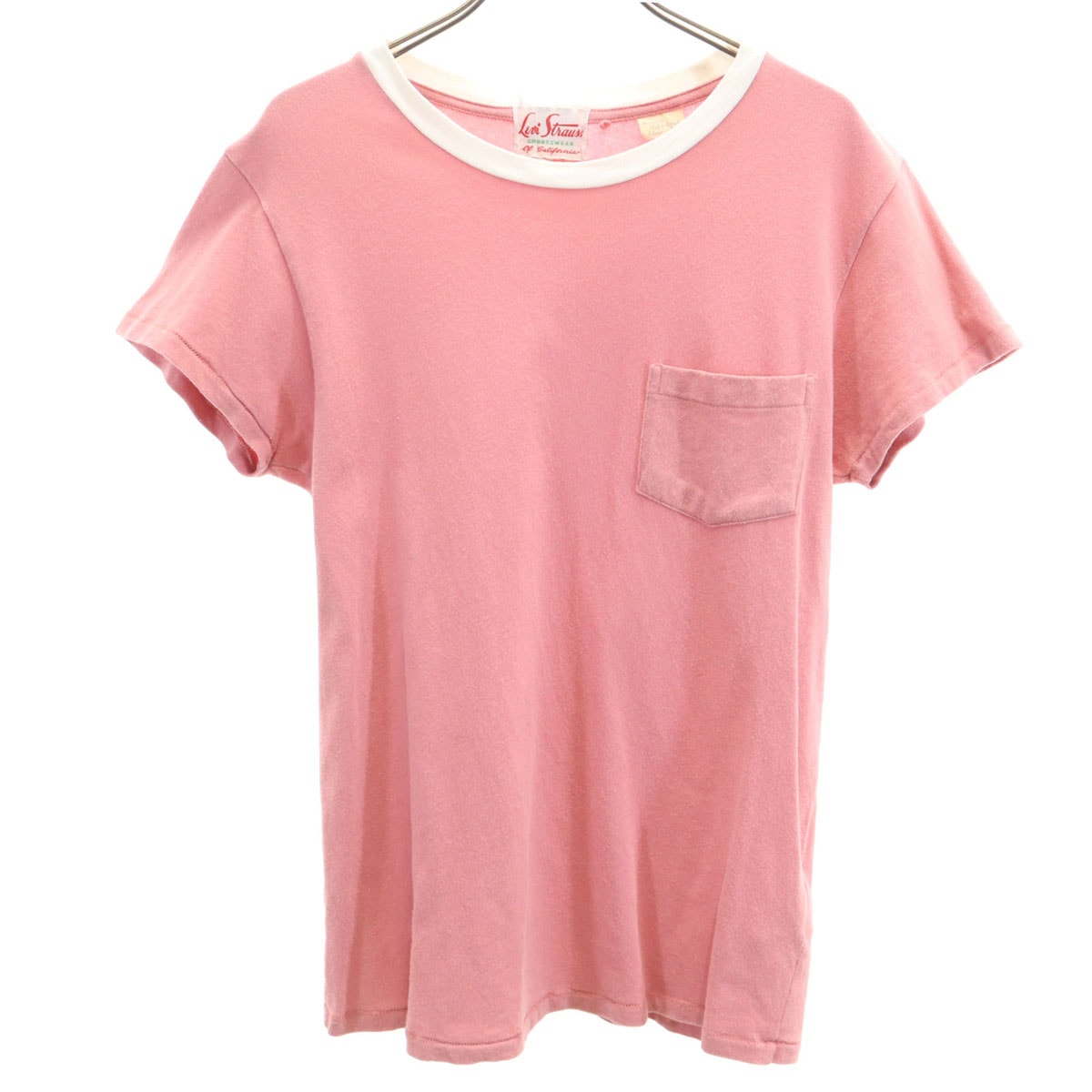 Levi's リーバイス ポルトガル製 半袖 Tシャツ S ピンク ポケT