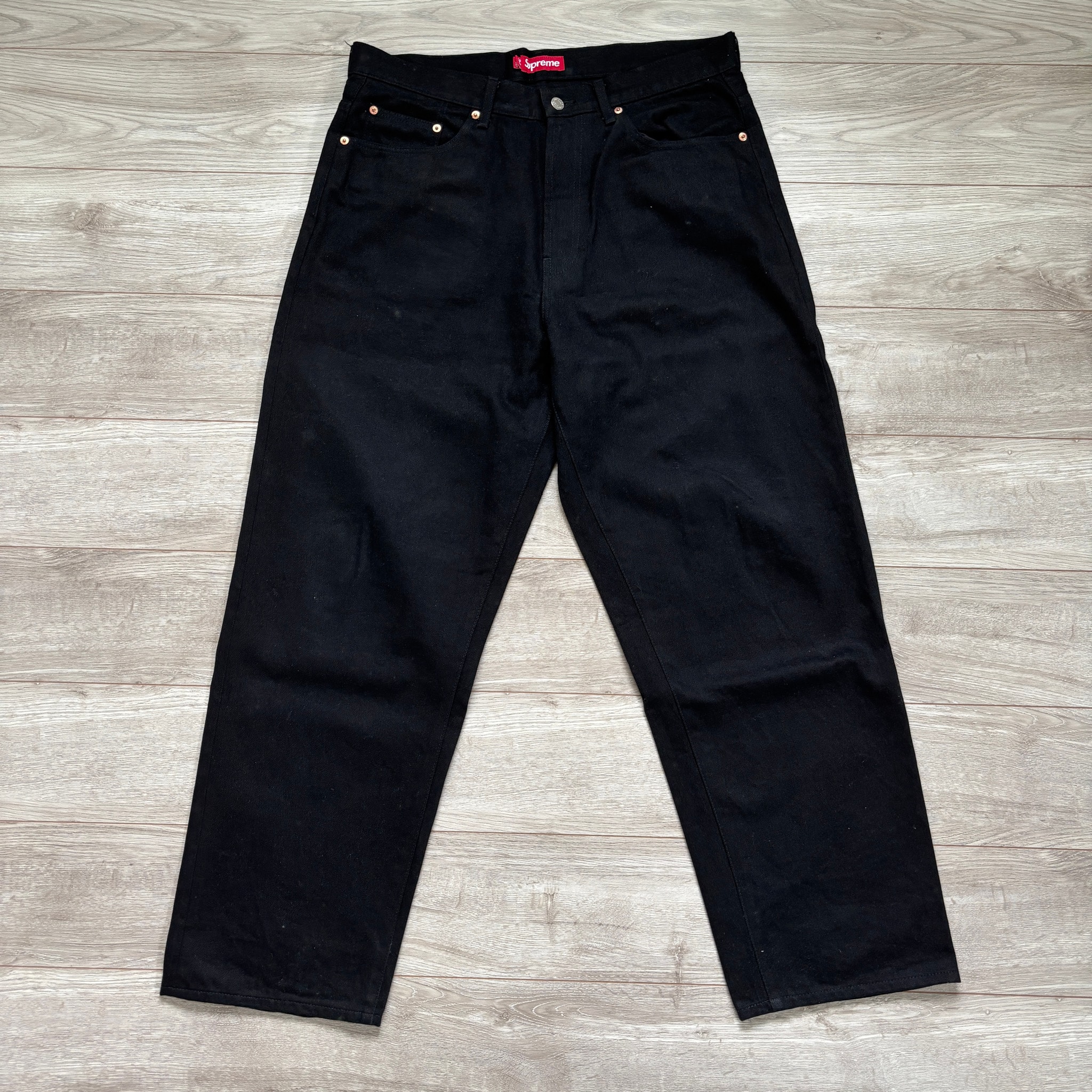 Supreme Rigid Baggy Selvedge Jean "Rigid Black" (25SS)