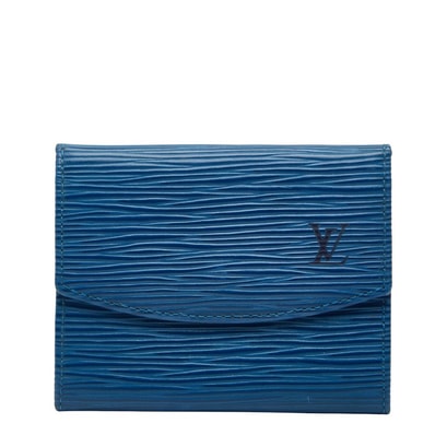 ルイ ヴィトン エピ ポルトモネ サーンプル コインケース 小銭入れ M63415 トレドブルー レザー レディース LOUIS VUITTON 【中古】
