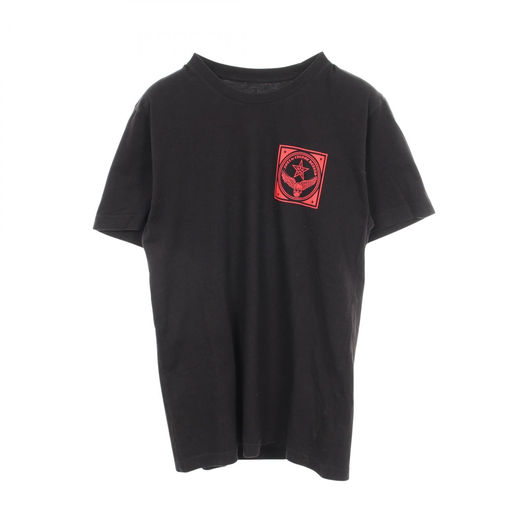 クロムハーツ CHROME HEARTS FOTI フォティ スカルプリント 半袖Tシャツ 衣料品 トップス コットン メンズ ブラック系 【中古】