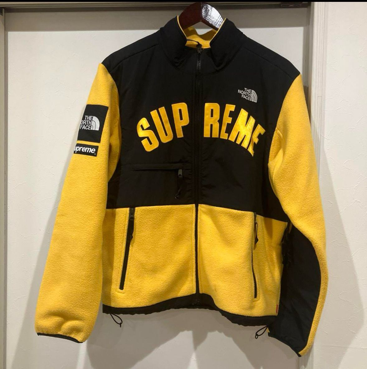 Supreme x The North Face Arc Logo Denali Fleece Jacket "Yellow"