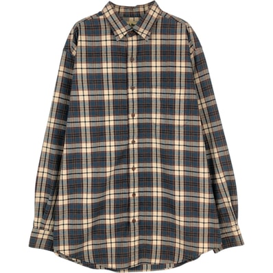 古着 ~90年代 エルエルビーン L.L.Bean 長袖 フランネルチェックシャツ メンズL相当 ヴィンテージ/eaa477661