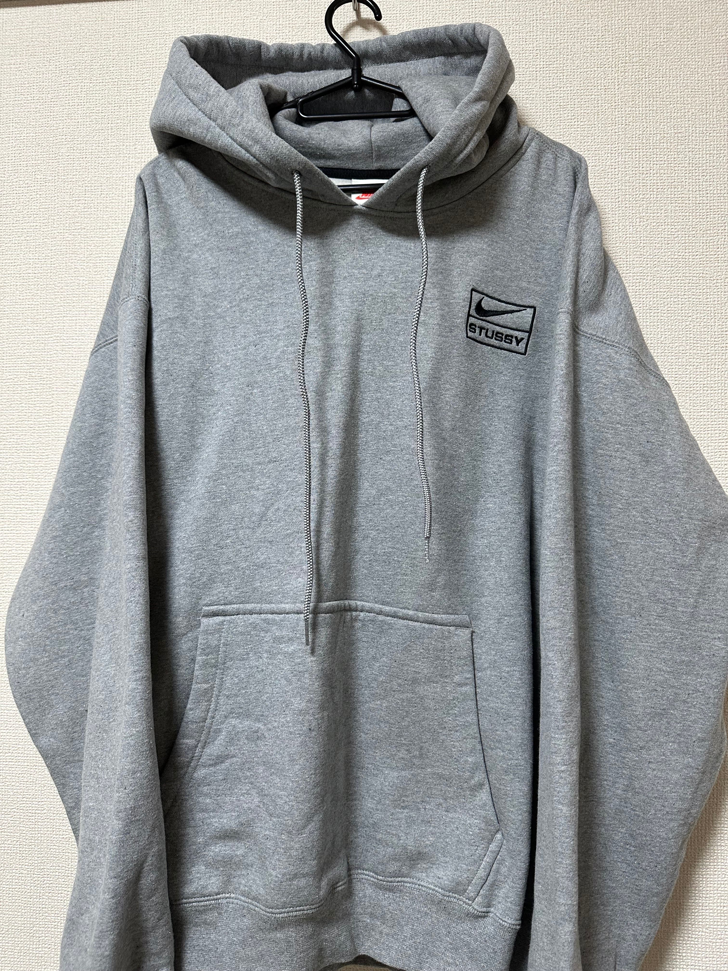Stussy × Nike NRG Washed Hoodie (US Size) "Grey" DJ9488-063