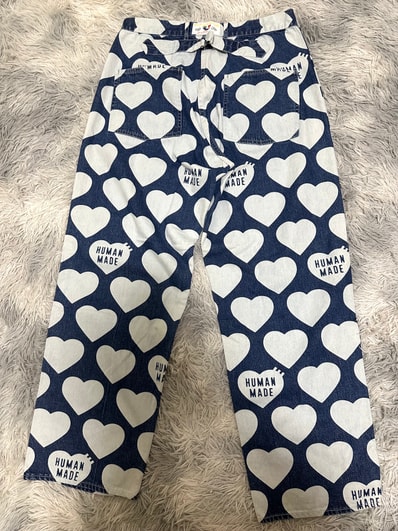 HUMAN MADE Heart Baggy Denim Pants "Indigo"