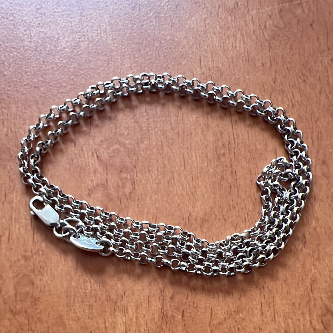 Chrome Hearts Roll Chain Necklace "Silver"