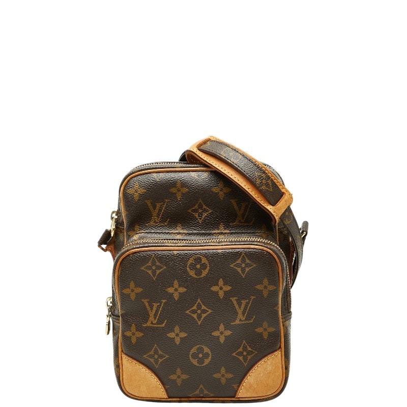 ルイ ヴィトン モノグラム アマゾン 斜め掛け ショルダーバッグ M45236 ブラウン PVC レザー レディース LOUIS VUITTON 【中古】