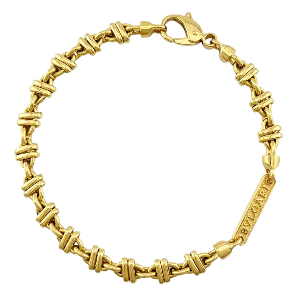 ブルガリ ブレスレット 18金 K18イエローゴールド レディース BVLGARI  中古