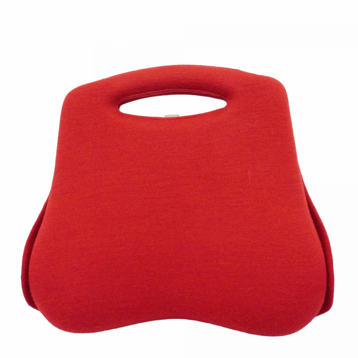 【6dc2583】シャネル ハンドバッグ ヒップバッグ キャンバス レッド シルバー金具【中古】レディース