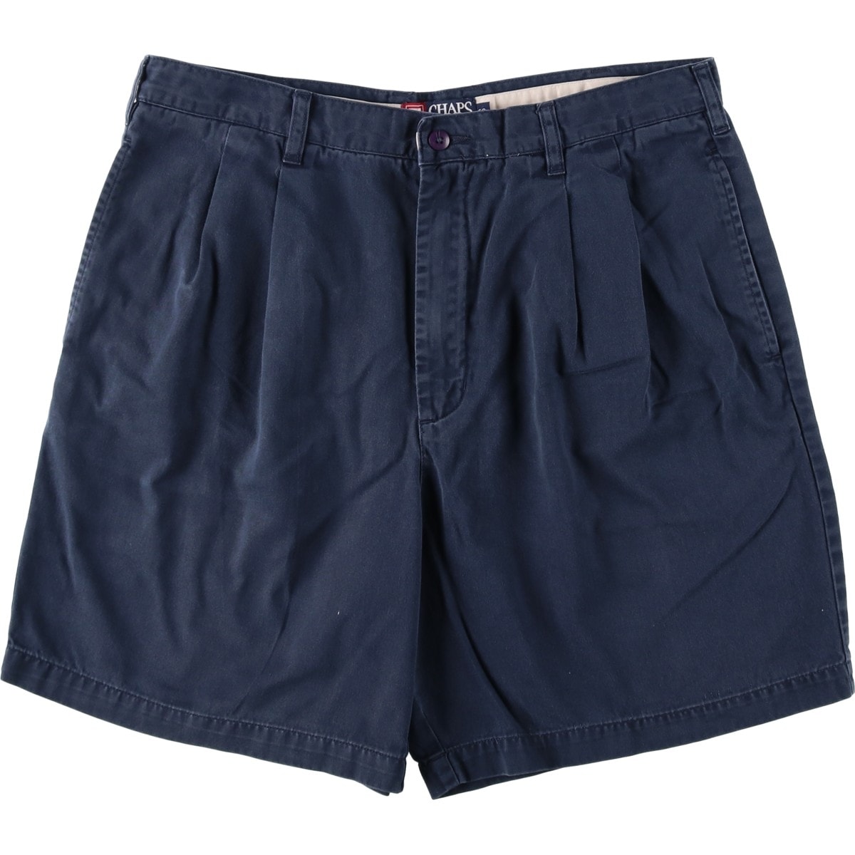 古着 ラルフローレン Ralph Lauren CHAPS チャップス ツータック チノショーツ ショートパンツ メンズw36相当/eaa660180