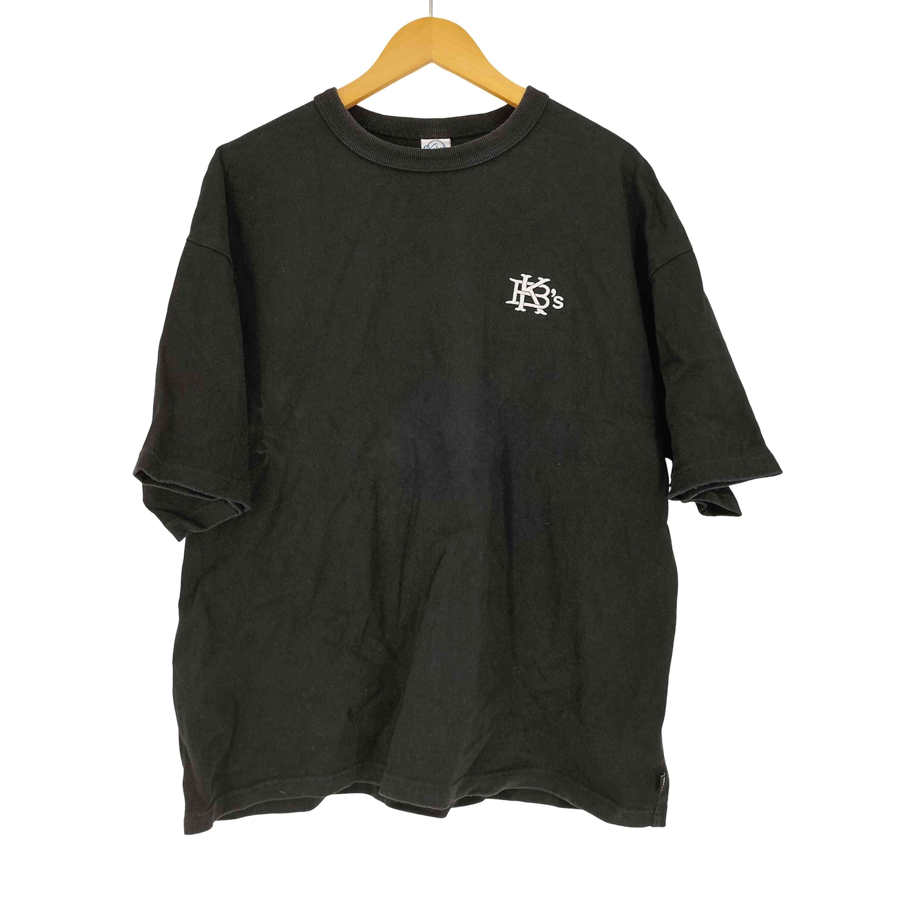 ロゴ刺繍 クルーネック Tシャツ【1141416025443】