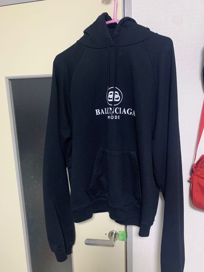 BALENCIAGA Embroidered Logo Hoodie "Black"