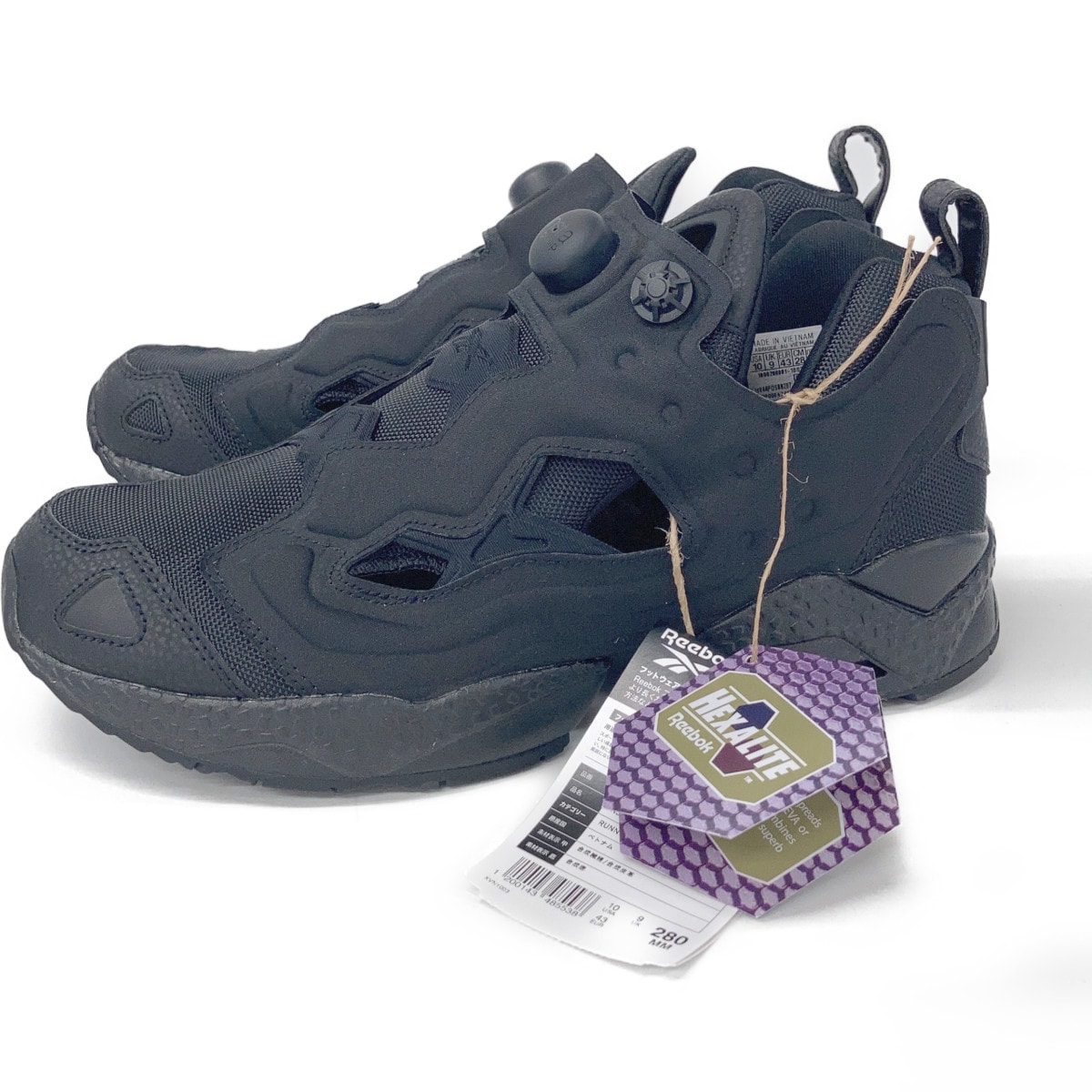 リーボック 100200840 23AW ブラック Instapump Fury 95 スニーカー 28cm