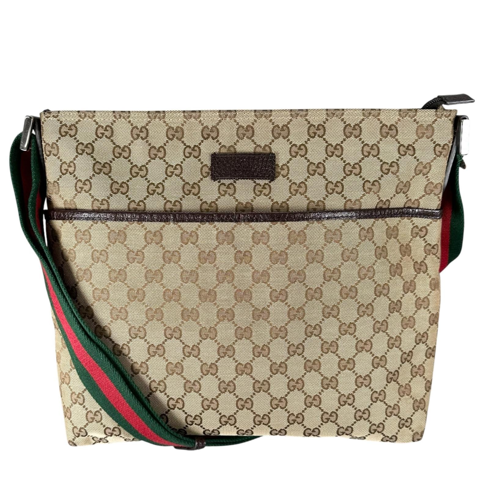 美品 GUCCI グッチ シェリーライン 189751 トートバッグ GGキャンバス ベージュ レディース【中古】