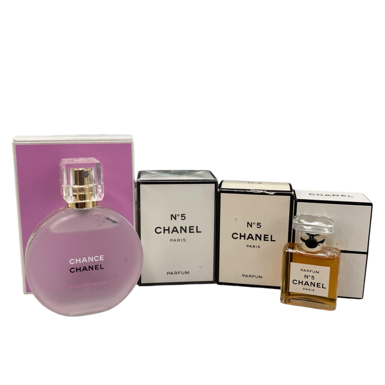 186000 現状品 CHANEL シャネル 香水&ヘアオイル まとめ チャンスオータンドゥル ヘアオイル ホワイト、ピンク No5 レディース 3点まとめ売り