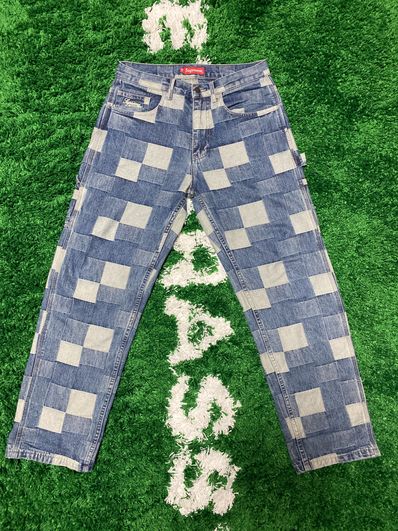Supreme Patched Denim Painter Pant "Blue"
