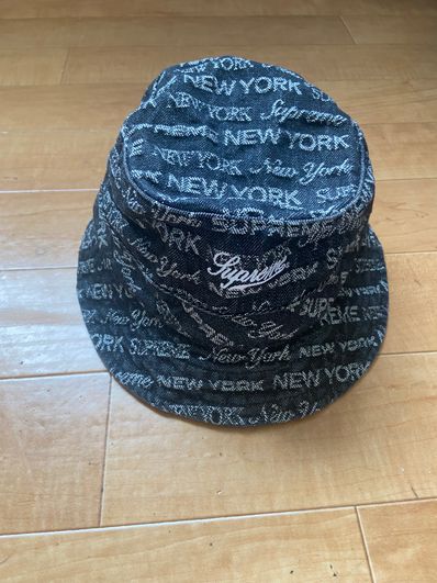 Supreme Multi Type Jacquard Denim Crusher "Black"