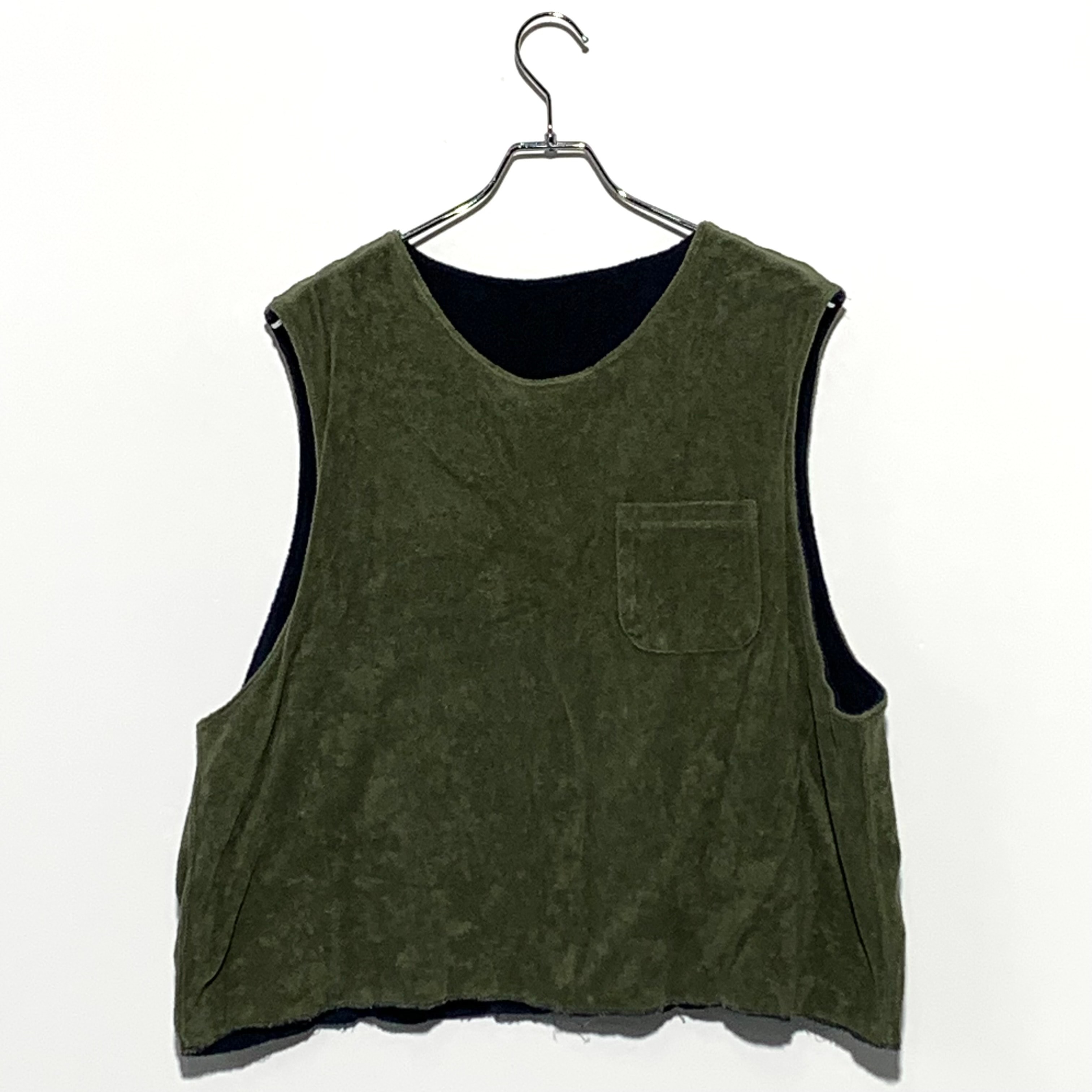 ENGINEERED GARMENTS Reversible Vest Green/Navy