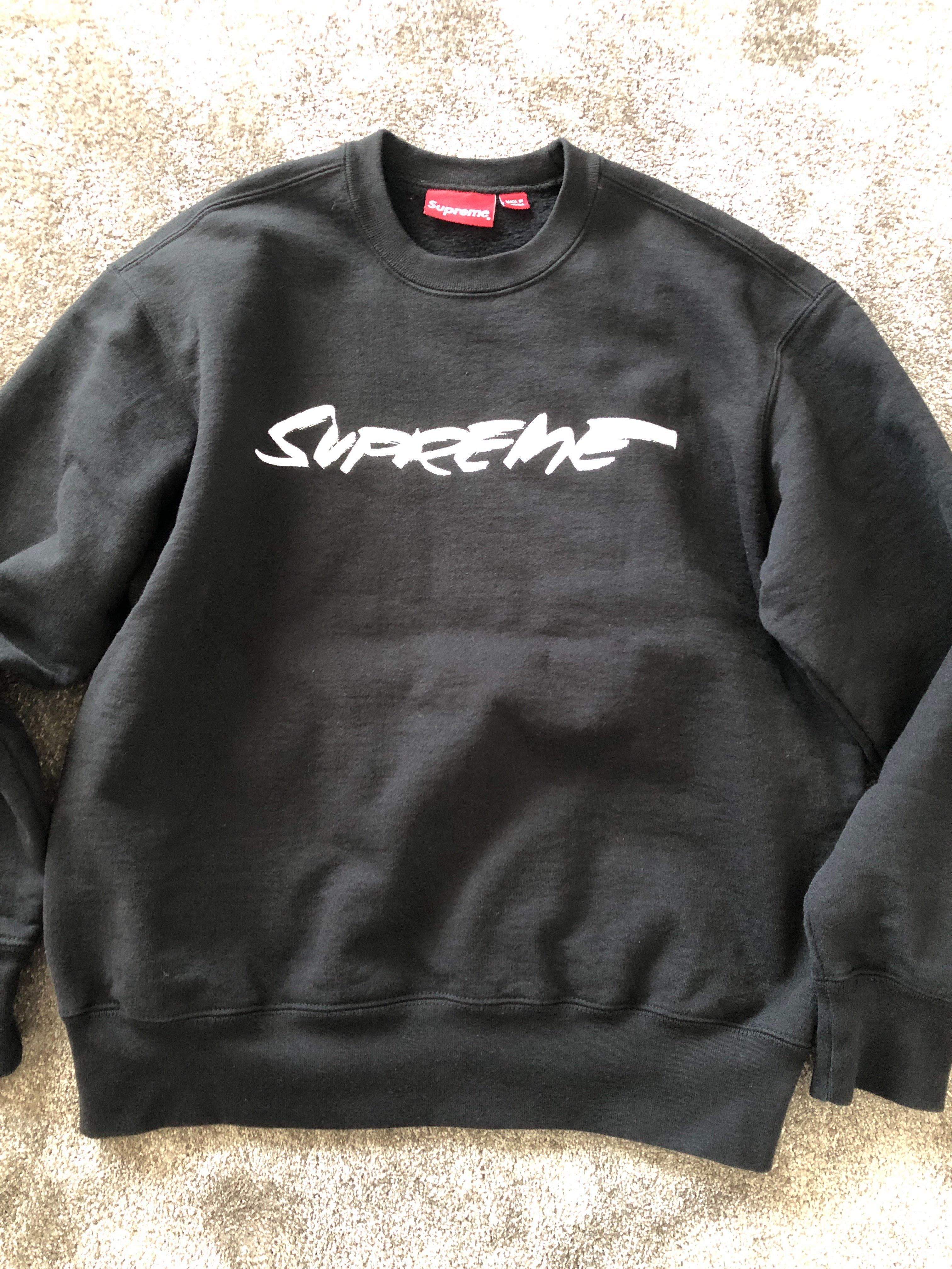 Supreme Futura Logo Crewneck "Black"