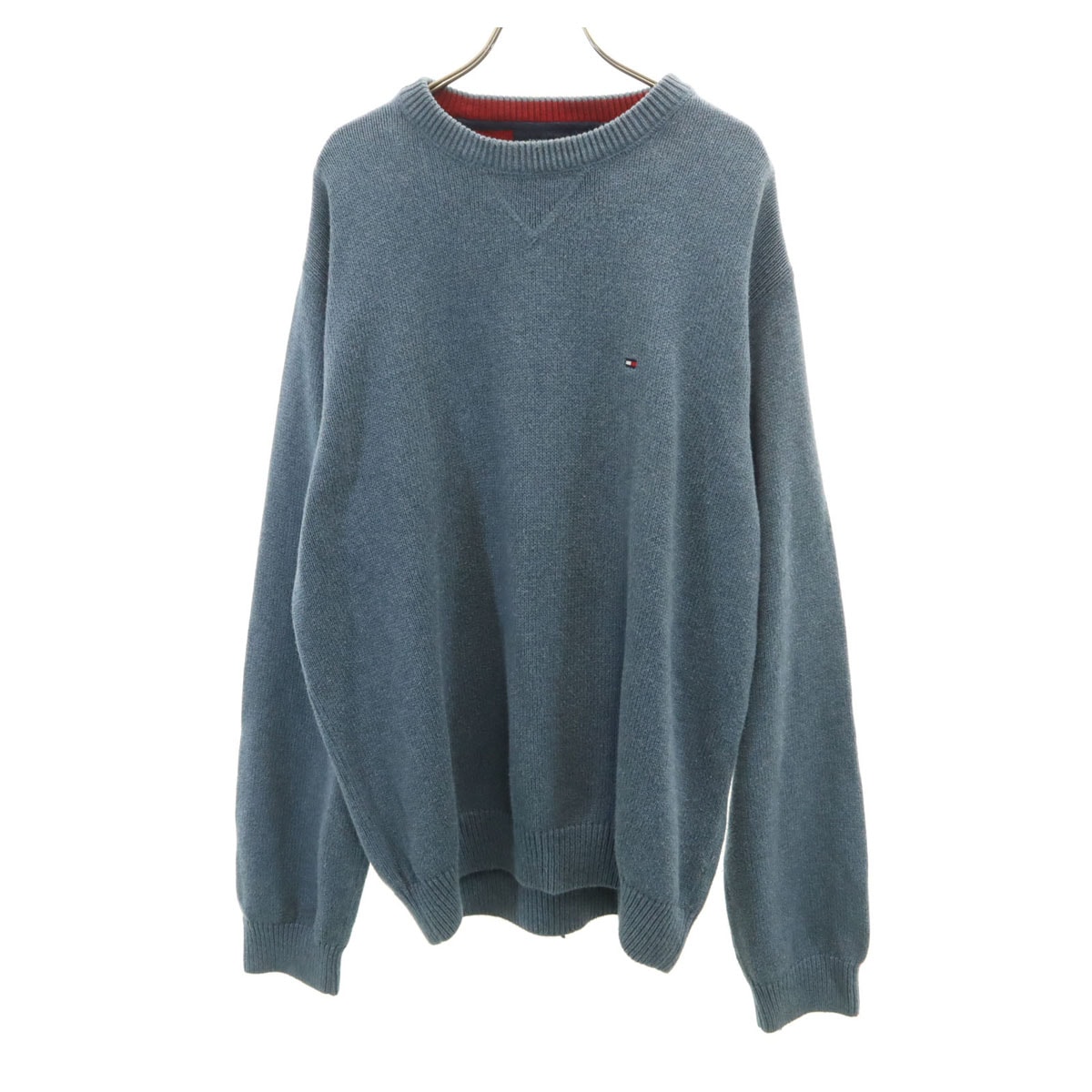 TOMMY HILFIGER トミーヒルフィガー 長袖 ニット XL ブルー系 セーター