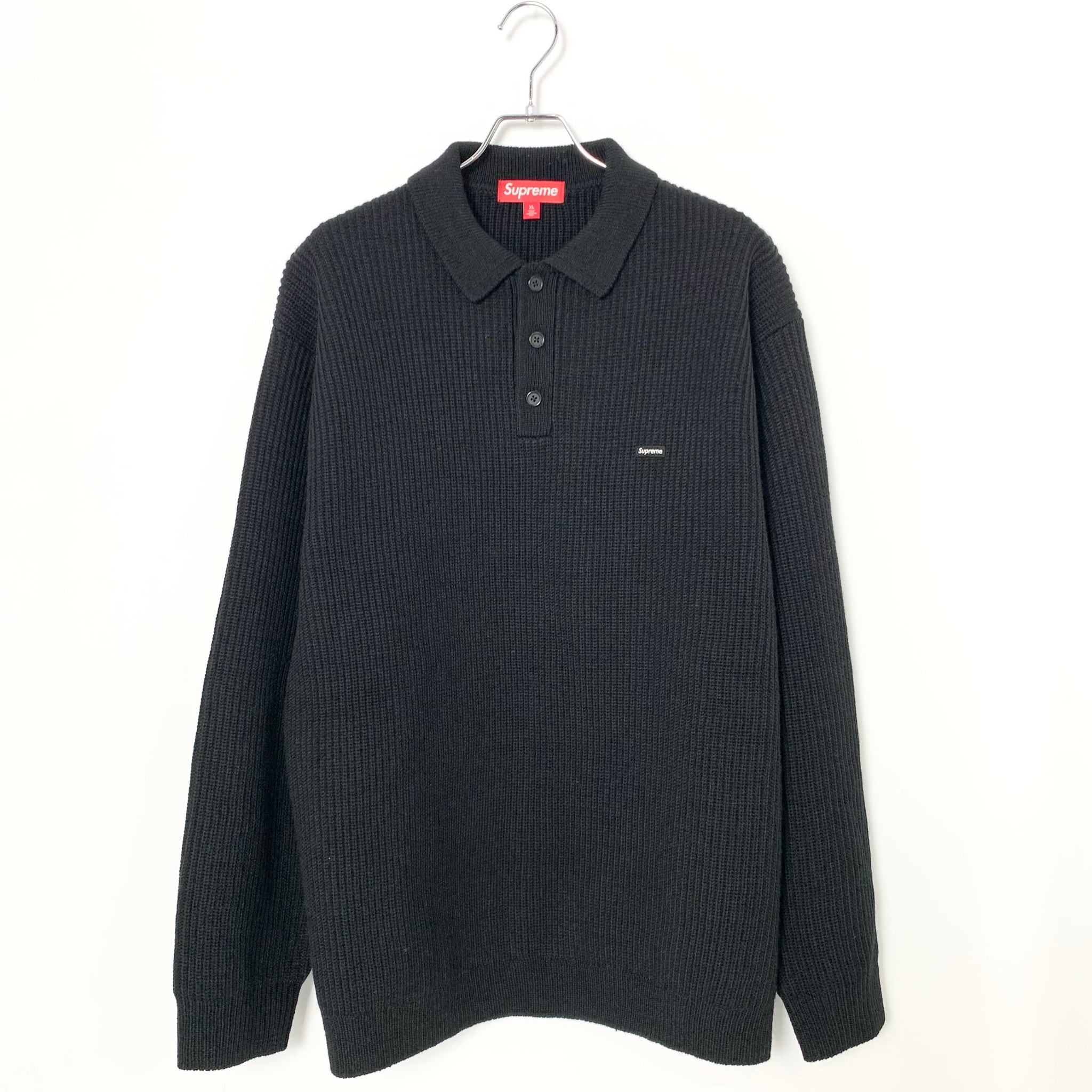 Supreme Small Box Polo Sweater "Black"
