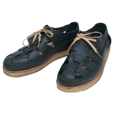 クラークス xKith【美品】Ridgevale リッジベール ワラビーxフィッシャーマンサンダル レザーシューズ 8G