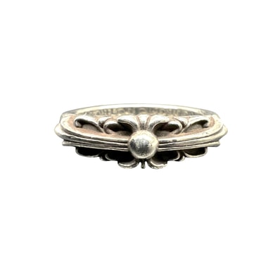 Chrome Hearts Baby Classic Ring w/ Floral Cross "Silver"