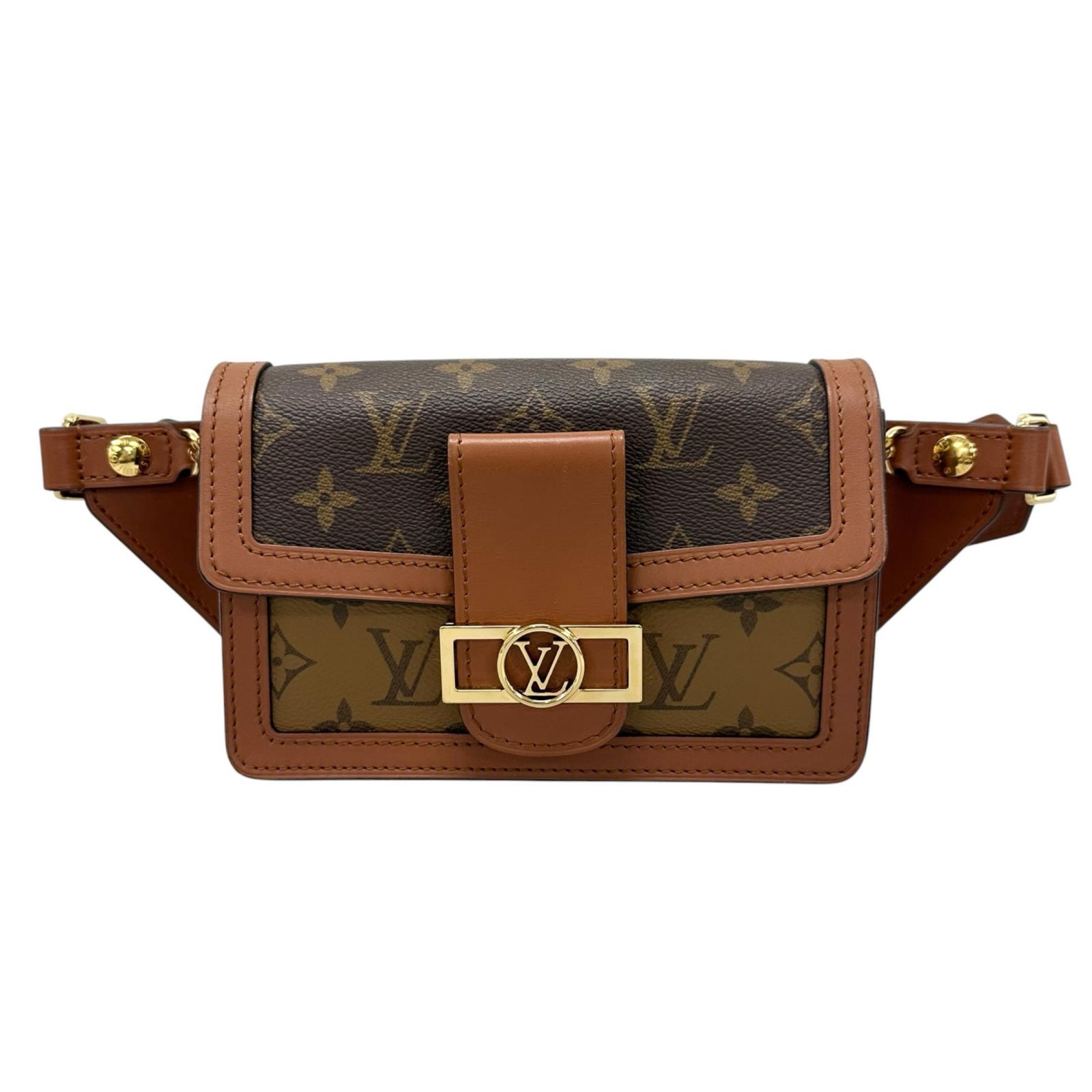 美品 LOUIS VUITTON ルイ・ヴィトン モノグラム ドーフィーヌ M44586 トートバッグ モノグラムキャンバス ブラウン レディース【中古】