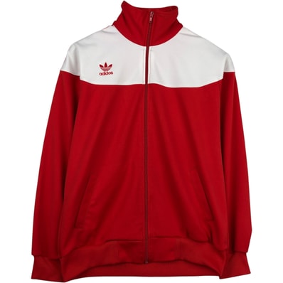 古着 80年代 アディダス adidas トレフォイルロゴ ジャージ トラックジャケット メンズM相当 ヴィンテージ/eaa634541