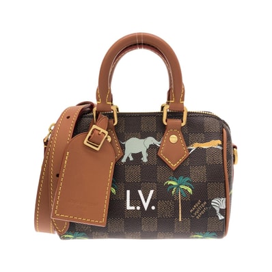 ルイヴィトン ダミエ(LV x ザ ダージリン リミテッド) スピーディ バンドリエール 20cm N40868 ボストンバッグ