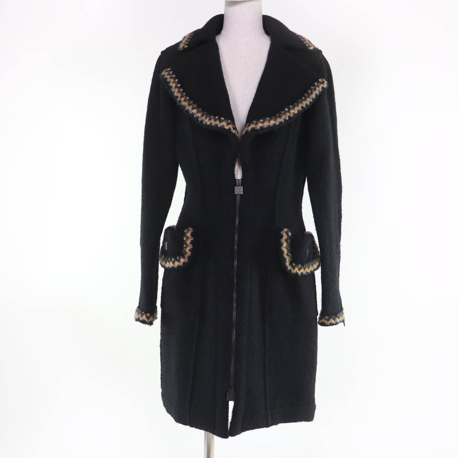 極美品 シャネル コート スポーツライン 36 06A P29214V14904