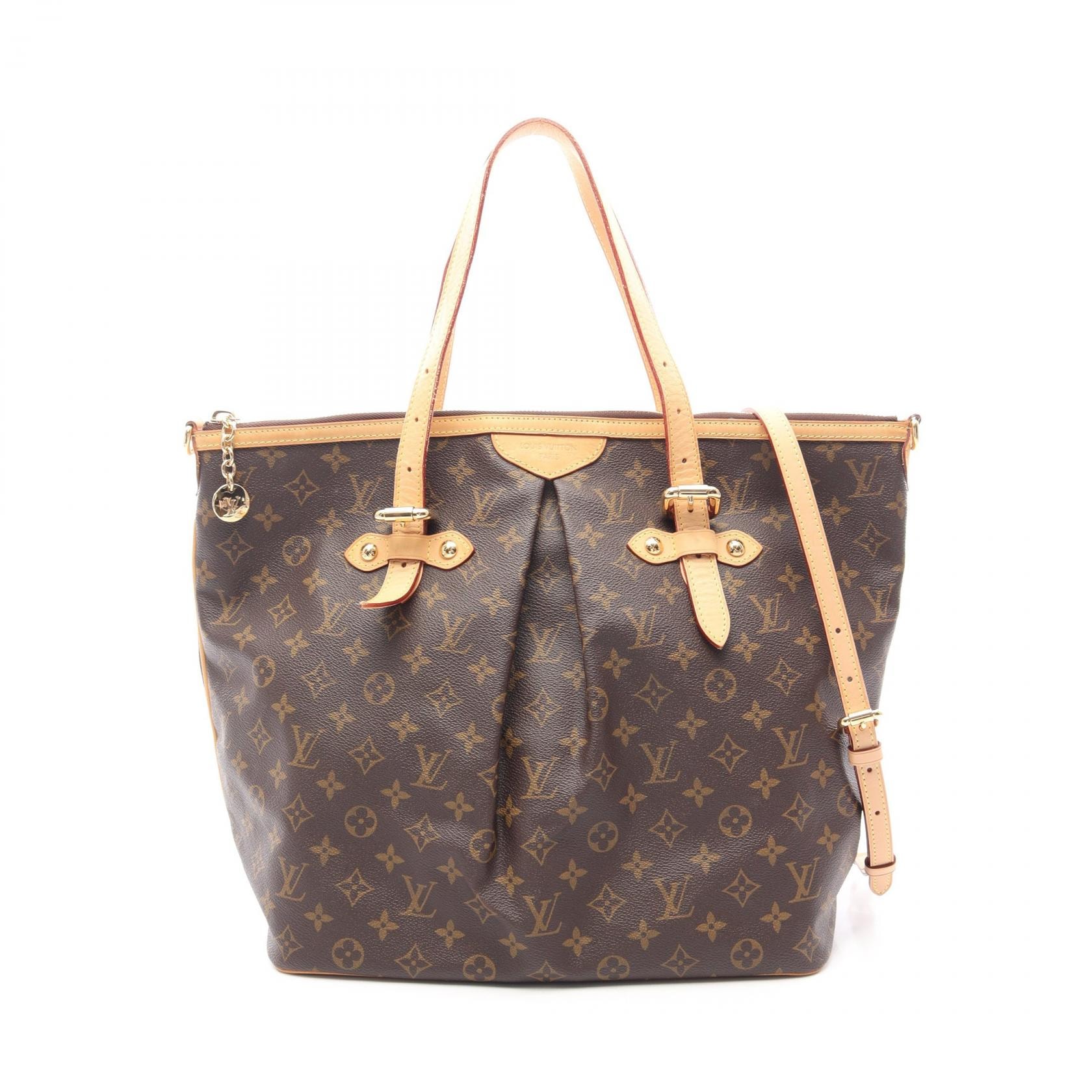 ルイ・ヴィトン LOUIS VUITTON パレルモGM モノグラム 2WAY ショルダーバッグ バッグ PVCコーティングキャンバス レザー モノグラム レディース ブラウン系 M40146 【中古】