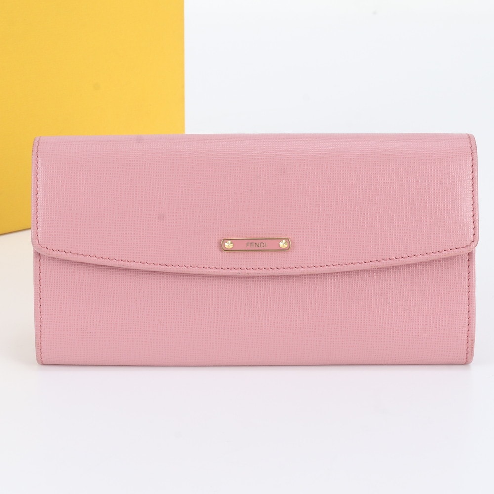 ■極美品 フェンディ シンプリー ウォレット 8M0340 長財布 レザー
